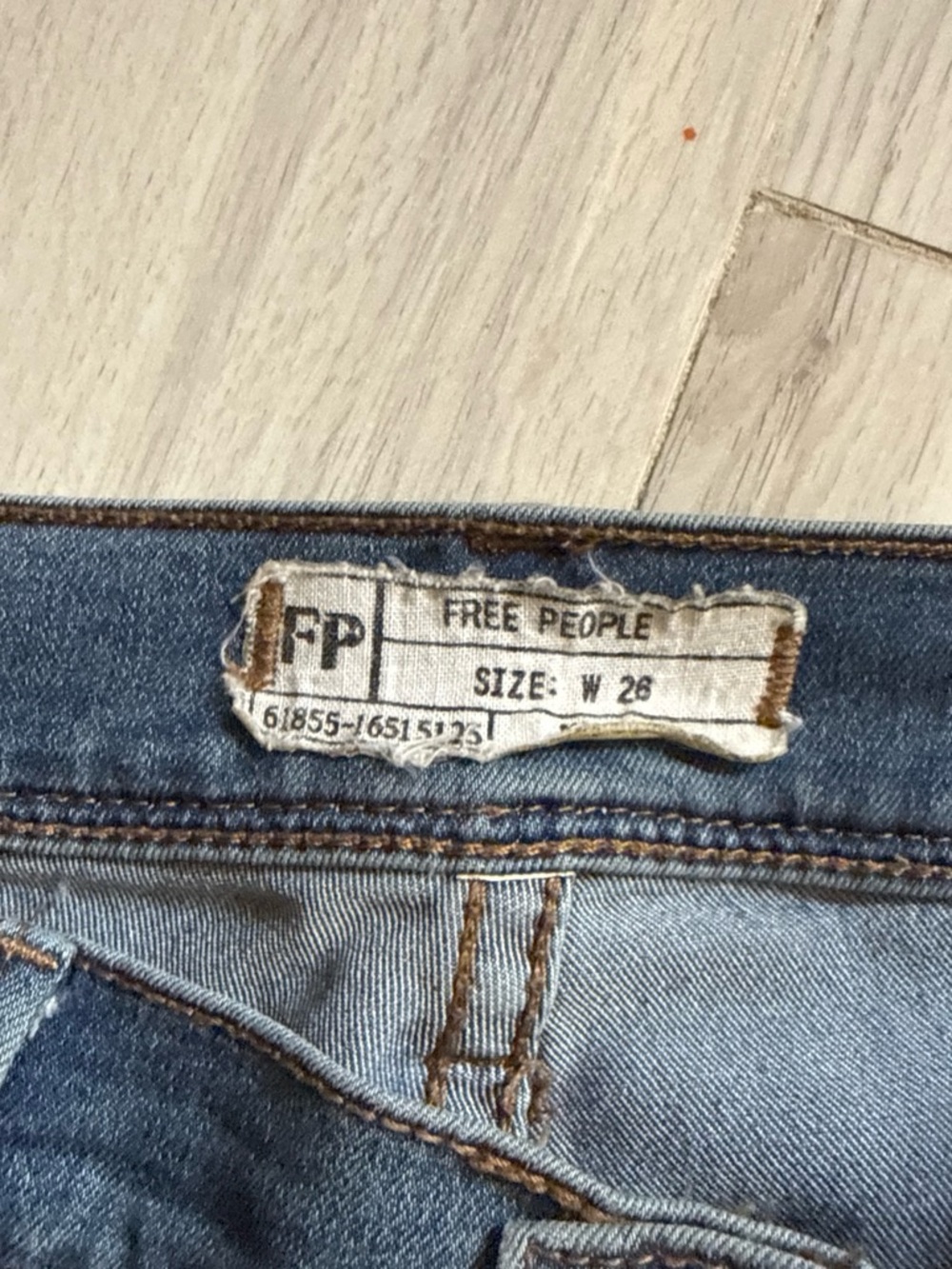 Free People Women's Blue Denim Jeans - W26